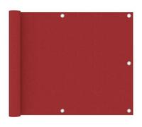 VIDAXL - Paravento da Balcone Rosso 75x300 cm in Tessuto Oxford