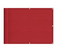 vidaXL Paravento da Balcone Rosso 75x700 cm 100% Poliestere Oxford