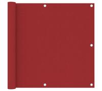 vidaXL Paravento da Balcone Rosso 90x600 cm in Tessuto Oxford