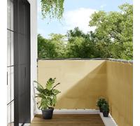 vidaXL Paravento da Balcone Sabbia 120x500 cm 100% Poliestere Oxford