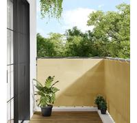 vidaXL Paravento da Balcone Sabbia 120x700 cm 100% Poliestere Oxford
