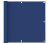 vidaXL Paravento da Balcone Tenda Schermo Protezione UV Sole Pioggia Frangivento Parasole Impermeabile Blu 90x600 cm Tessuto Oxford