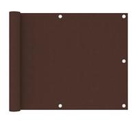vidaXL Balkonscherm 75x500 cm oxford stof bruin