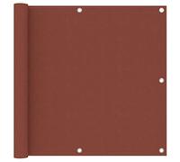 vidaXL Paravento da Balcone Terracotta 90x500 cm Tessuto Oxford