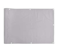 vidaXL Paravento da Balcone Grigio 600x90 cm in PVC