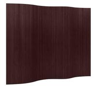vidaXL Paravento Divisore Parete Pannello Separatore Stanza bambù Marrone Scuro