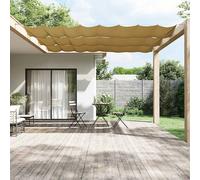 vidaXL Paravento Verticale Beige 100x1200 cm in Tessuto Oxford