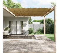 vidaXL Paravento Verticale Beige 140x1000 cm in Tessuto Oxford