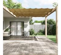 vidaXL Paravento Verticale Beige 140x600 cm in Tessuto Oxford