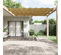 vidaXL Paravento Verticale Beige 60x1200 cm in Tessuto Oxford
