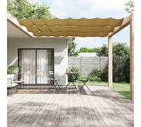 vidaXL Paravento Verticale Beige 60x600 cm in Tessuto Oxford