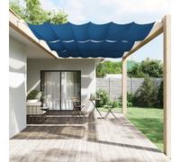 vidaXL Paravento Verticale Blu 250x270 cm in Tessuto Oxford
