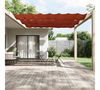 vidaXL Paravento Verticale Terracotta 140x420 cm in Tessuto Oxford