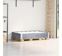 vidaXL Paretale per Pallet Grigio 120x80 cm in Legno Massello di Pino