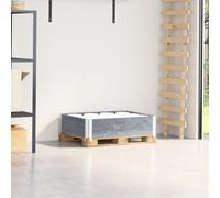 vidaXL Paretale per Pallet Grigio 80x60 cm in Legno Massello di Pino