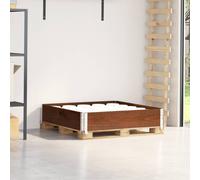 vidaXL Paretale per Pallet Marrone 100x100cm in Legno Massello di Pino