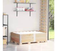 vidaXL Paretali per Pallet 2 pz 150x100 cm in Legno Massello di Pino, sponda per Pallet, Telaio impilabile per Pallet, Bordo per Pallet in Legno