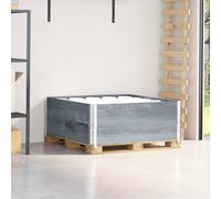 vidaXL Paretali per Pallet 2pz Grigi 100x100cm Legno Massello di Pino