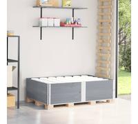 vidaXL Paretali per Pallet 2pz Grigi 150x100cm Legno Massello di Pino