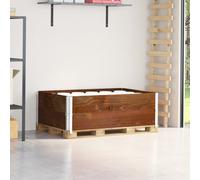 vidaXL Paretali per Pallet 2pz Marroni 120x80cm Legno Massello di Pino