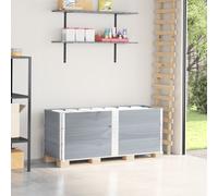 vidaXL Paretali per Pallet 3pz Grigi 150x50cm Legno Massello di Pino