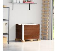 vidaXL Paretali per Pallet 3pz Marroni 80x60cm Legno Massello di Pino