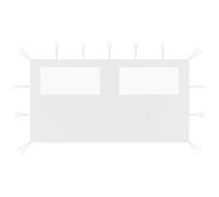 AX Ricambio Laterale Finestre Gazebo 4x2m Bianco Senza Telaio Tenda News 3070424