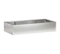 vidaXL Parete di supporto 6 pz. 200 x 100 x 30 cm acciaio inox argento