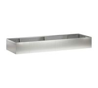 vidaXL Parete di supporto 8 pz. 300 x 100 x 30 cm acciaio inox argento