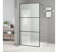 vidaXL Parete Doccia Walk in 100x195 cm Vetro Smerigliato ESG