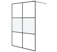 vidaXL Parete Doccia Walk in 140x195 cm Vetro Semi Smerigliato ESG