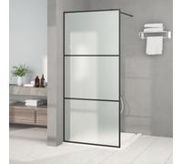 vidaXL Parete Doccia Walk in 90x195 cm Vetro Smerigliato ESG