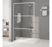 VIDAXL - Parete Doccia Walk In Bianca 115x195 Cm Vetro Trasparente Esg