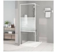 VIDAXL - Parete Doccia Walk In Bianca 80x195 Cm Vetro Trasparente Esg