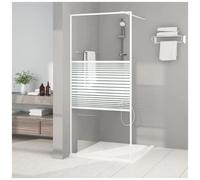 VIDAXL - Parete Doccia Walk In Bianca 90x195 Cm Vetro Trasparente Esg