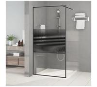 VIDAXL - Parete Doccia Walk In Nero 100x195 Cm Vetro Trasparente Esg