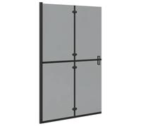 vidaXL Parete doccia walk-in Nero 120 x 6,5 x 190 cm