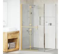 vidaXL Parete doccia walk-in Oro 80 x 6,5 x 190 cm