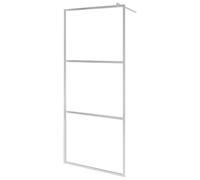 vidaXL Parete per Doccia Walk-in in Vetro Smerigliato ESG 90x195 cm