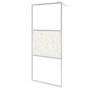 vidaXL Parete per Doccia Walk-in Pannello Laterale per Docce Struttura Box Doccia Schermo Protettivo in Vetro ESG Design Pietra 90x195 cm