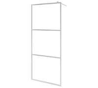 vidaXL Parete per Doccia Walk-in Pannello Laterale per Docce Struttura Box Doccia Schermo Protettivo in Vetro Smerigliato ESG 115x195 cm
