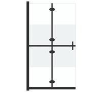 vidaXL Parete per Doccia Walk-in Pieghevole in Vetro ESG 100x190 cm