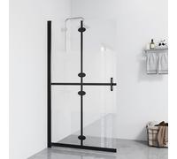 vidaXL Parete per Doccia Walk-in Pieghevole in Vetro ESG 110x190 cm