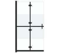 vidaXL Parete per Doccia Walk-in Pieghevole in Vetro ESG 120x190 cm