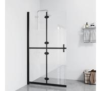 vidaXL Parete per Doccia Walk-in Pieghevole in Vetro ESG 80x190 cm