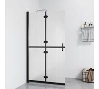 vidaXL Parete per Doccia Walk-in Pieghevole in Vetro ESG 90x190 cm
