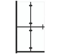 vidaXL Parete per Doccia Walk-in Pieghevole in Vetro ESG 90x190 cm