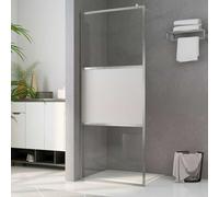 vidaXL Parete per Doccia Walk-in Vetro Semi Smerigliato ESG 80x195 cm