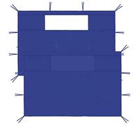 vidaXL Pareti con Finestre per Gazebo 2 pz Blu