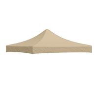 vidaXL Tenda per feste, resistente ai raggi UV, impermeabile, copertura di ricambio, per tenda da giardino, gazebo, 3 x 3 m, beige, 270 g/m²